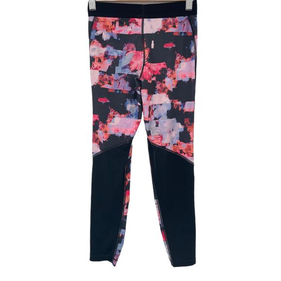 Nike‎ Pro Girls Floral Print Compression Tights Hyper Crimson Size Medium - Picture 5 of 11